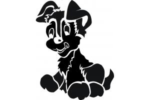 Stencil Schablone Hundchen